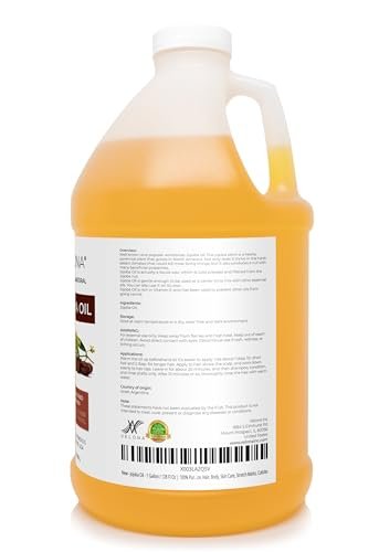velona Jojoba Oil - 1 Gallon (128 Fl Oz) | 100% Pure, Natural, Unrefined Cold Pressed Hexane Free Moisturizing Oil for Face, Hair, Body, Stretch Marks & Cuticles Avelisse