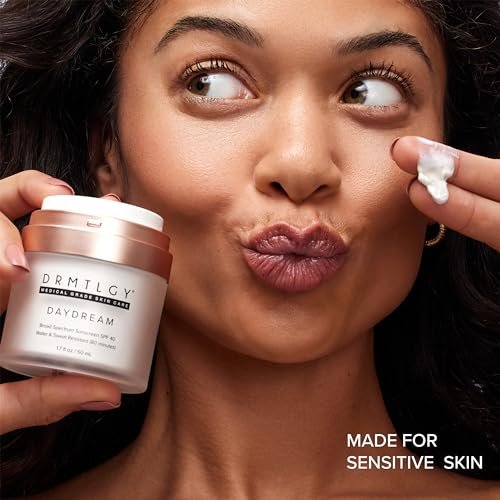 DRMTLGY Day Dream Sunscreen & Face Moisturizer SPF 40 – Water & Sweat-Resistant, UVA/UVB Protection for Sensitive Skin Avelisse