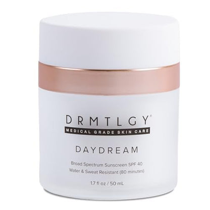 DRMTLGY Day Dream Sunscreen & Face Moisturizer SPF 40 – Water & Sweat-Resistant, UVA/UVB Protection for Sensitive Skin Avelisse