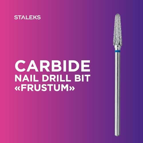 STALEKS PRO Expert Carbide Nail Drill Bit – Frustum Shape, Medium Hardness (4mm Head / 13mm WP) for Artificial Nail Correction & Skin Processing - görsel 8
