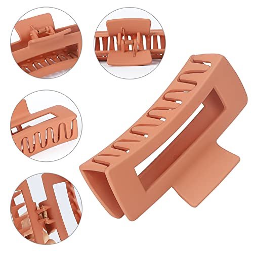Luraseea 15 Pack Hair Claw Clips - Big 4.1 Inch Rectangular Non-Slip Banana Jaw Clips for Women and Girls, Assorted Colors - görsel 4