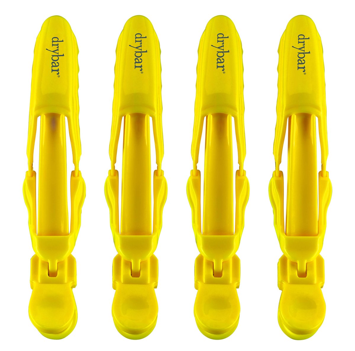 Drybar Hold Me Hair Clips - 4 Count, Yellow, Secure Styling Clips for Sectioning and Drying Avelisse