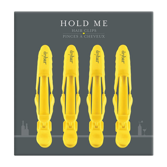 Drybar Hold Me Hair Clips - 4 Count, Yellow, Secure Styling Clips for Sectioning and Drying Avelisse