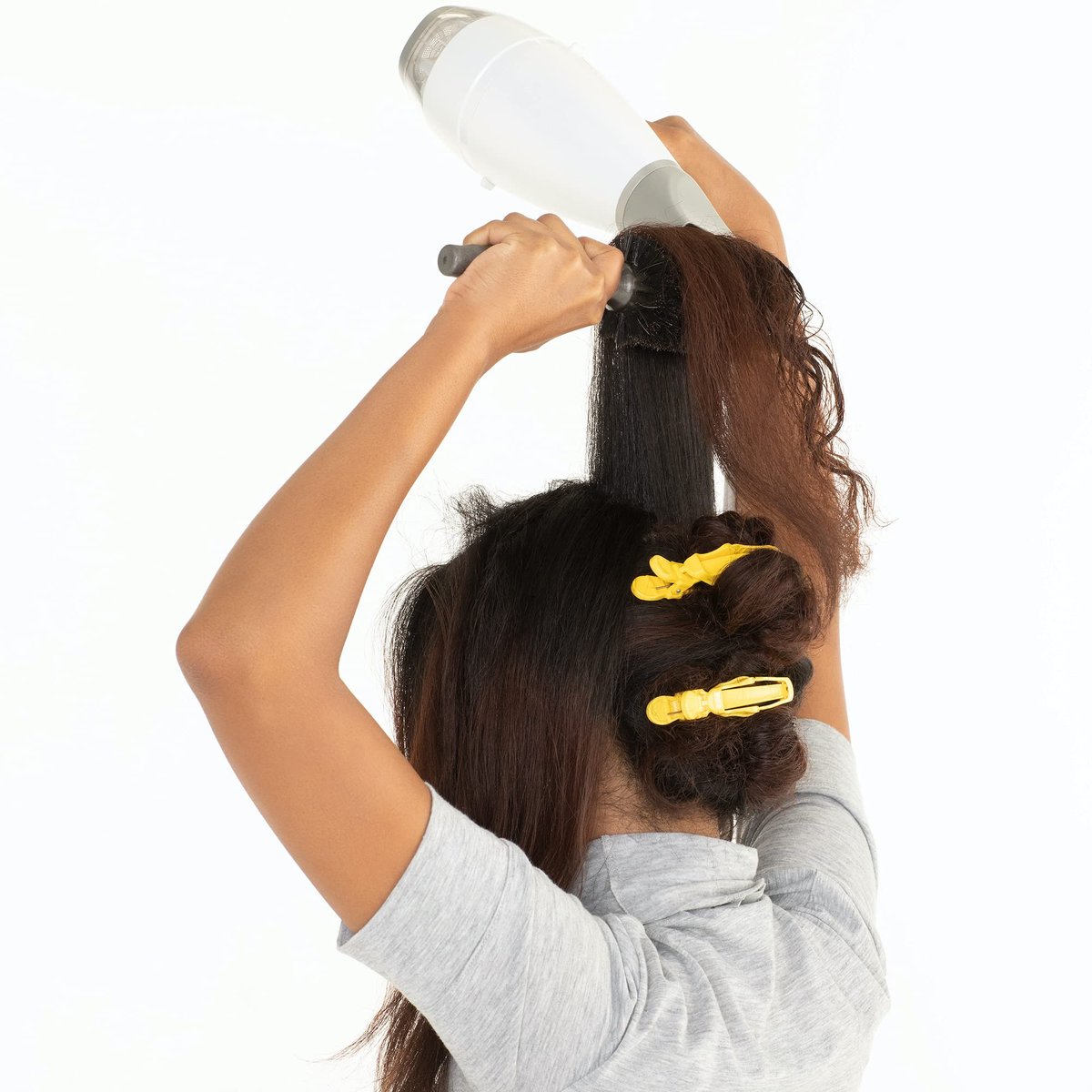 Drybar Hold Me Hair Clips - 4 Count, Yellow, Secure Styling Clips for Sectioning and Drying Avelisse