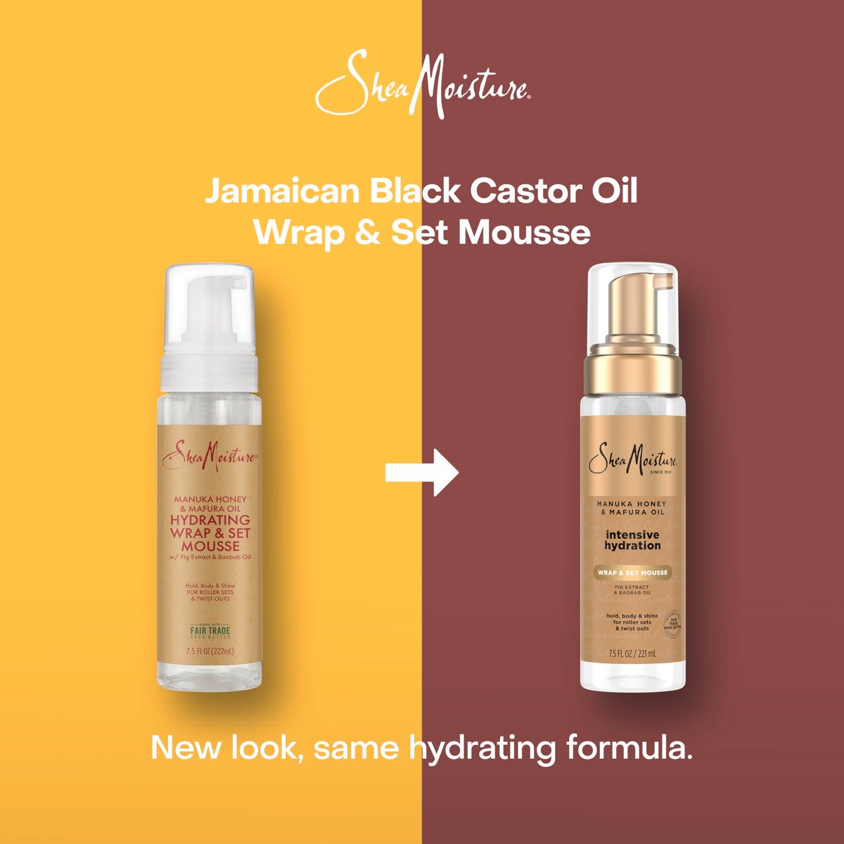 Shea Moisture Manuka Honey & Mafura Oil Wrap & Set Mousse - Hydrating Styling Mousse for Hold, Body & Shine - 7.5 oz - görsel 5