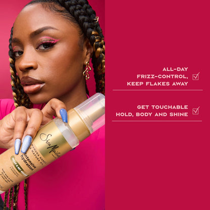 Shea Moisture Manuka Honey & Mafura Oil Wrap & Set Mousse - Hydrating Styling Mousse for Hold, Body & Shine - 7.5 oz