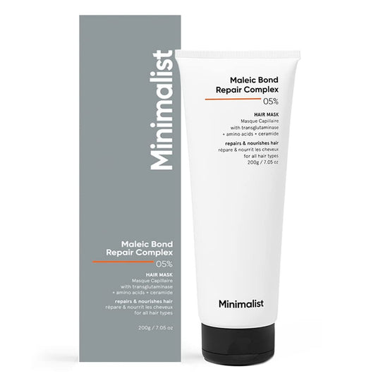 Minimalist Hair Mask for Damaged & Frizzy Hair | Maleic Bond Repair Complex 5% | Post Shampoo Treatment | 7.05 oz Avelisse