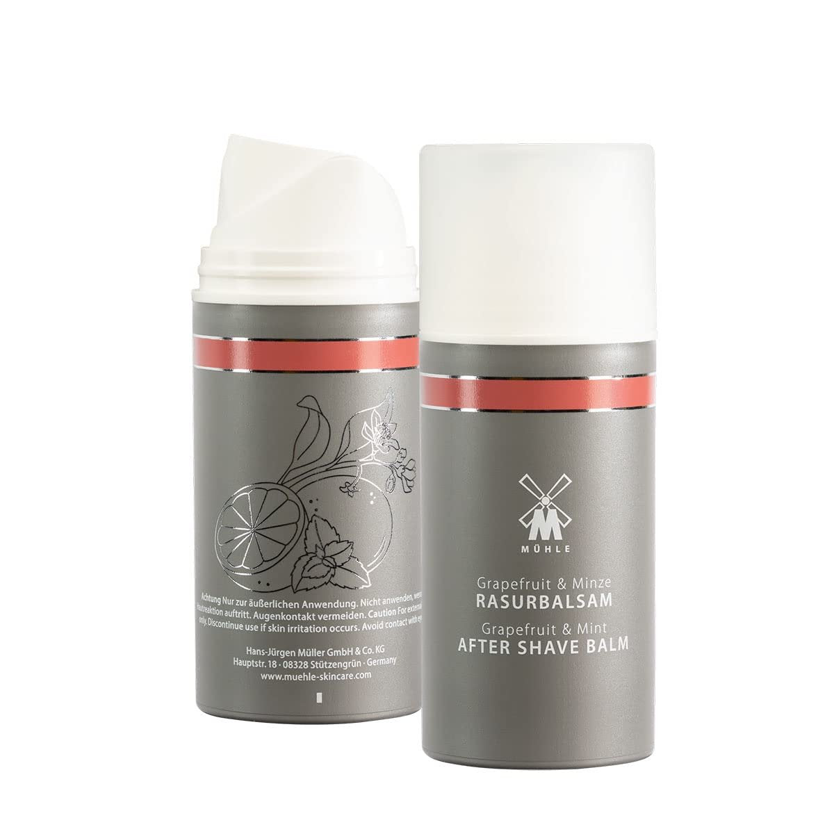 MÜHLE Grapefruit & Mint Aftershave Balm – Soothing Post-Shave Care with Cooling Mint Oil, 100ml - görsel 3