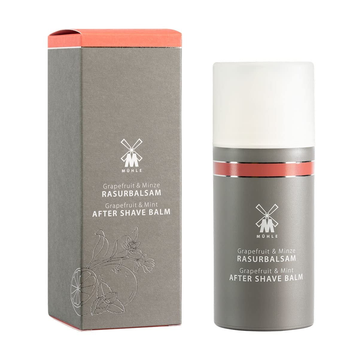 MÜHLE Grapefruit & Mint Aftershave Balm – Soothing Post-Shave Care with Cooling Mint Oil, 100ml - görsel 1
