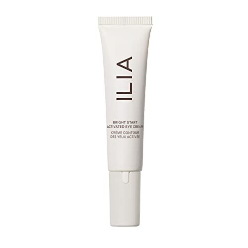 ILIA Plant-Based Bright Start Activated Eye Cream with Massage Tool Tip – Weightless Cooling Eye Cream for Puffiness & Fine Lines, Silicone-Free, Cruelty-Free, Vegan Clean Beauty (0.5 oz) Avelisse