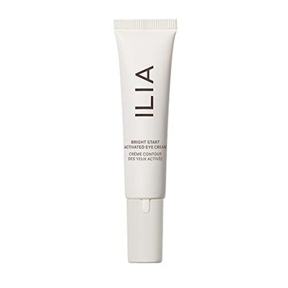ILIA Plant-Based Bright Start Activated Eye Cream with Massage Tool Tip – Weightless Cooling Eye Cream for Puffiness & Fine Lines, Silicone-Free, Cruelty-Free, Vegan Clean Beauty (0.5 oz) Avelisse