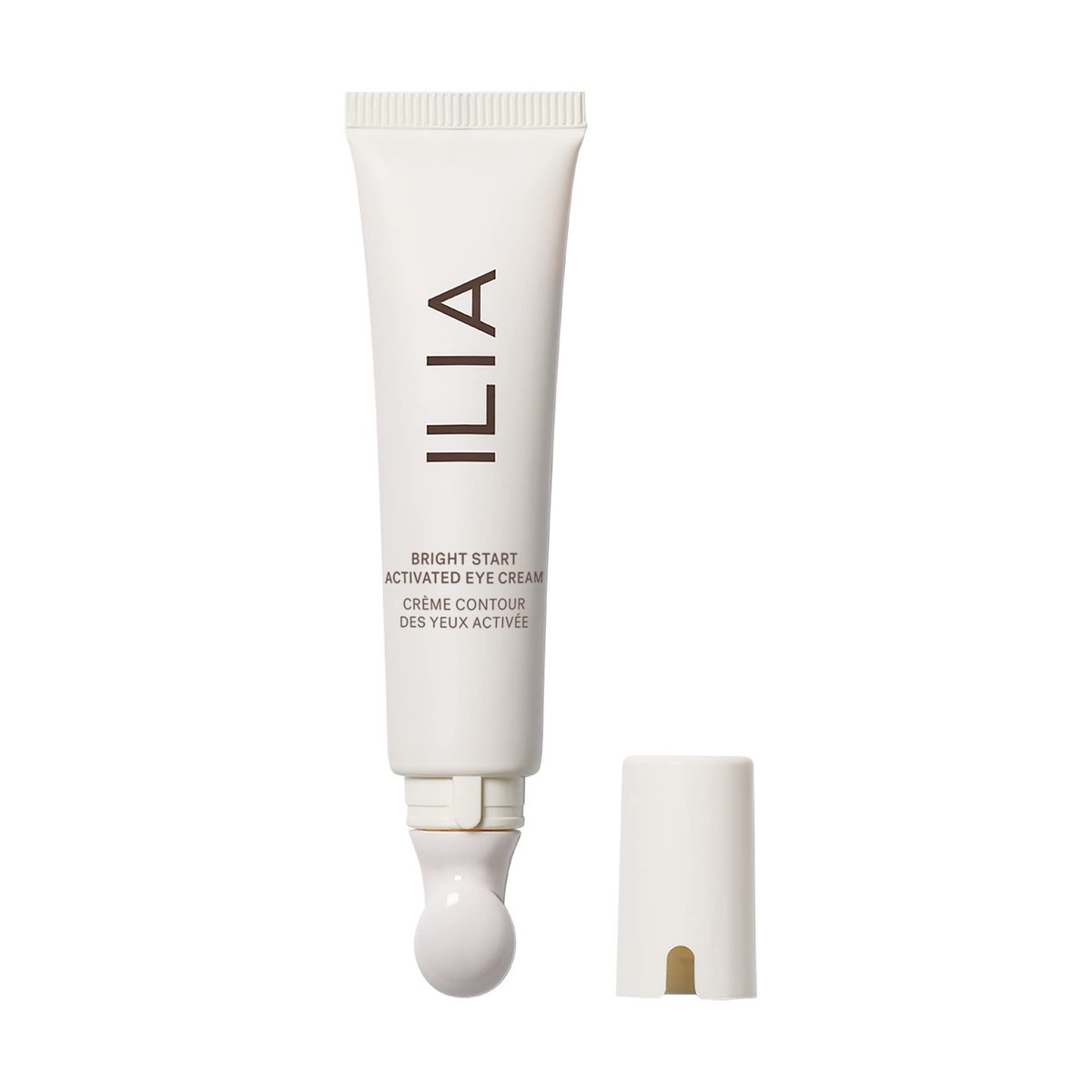 ILIA Plant-Based Bright Start Activated Eye Cream with Massage Tool Tip – Weightless Cooling Eye Cream for Puffiness & Fine Lines, Silicone-Free, Cruelty-Free, Vegan Clean Beauty (0.5 oz) Avelisse