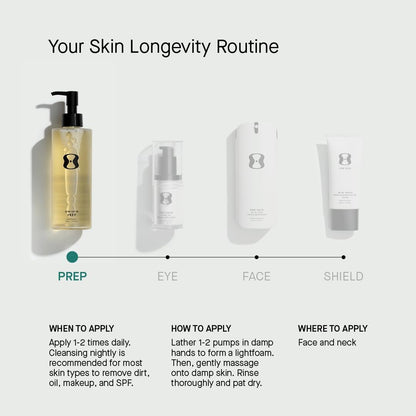 OneSkin PREP Facial Cleanser – Gentle Exfoliating Gel for Balanced, Sensitive Skin Avelisse