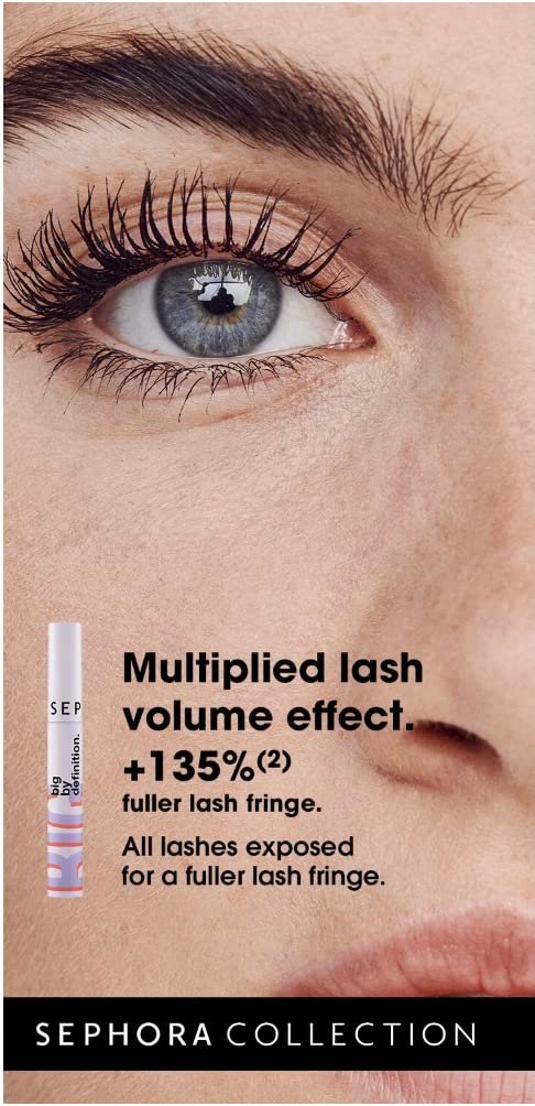 Sephora Collection Big By Definition Defining & Volumizing Mascara - Long-Wearing Mascara for Fuller Lashes (2 Pack) Avelisse