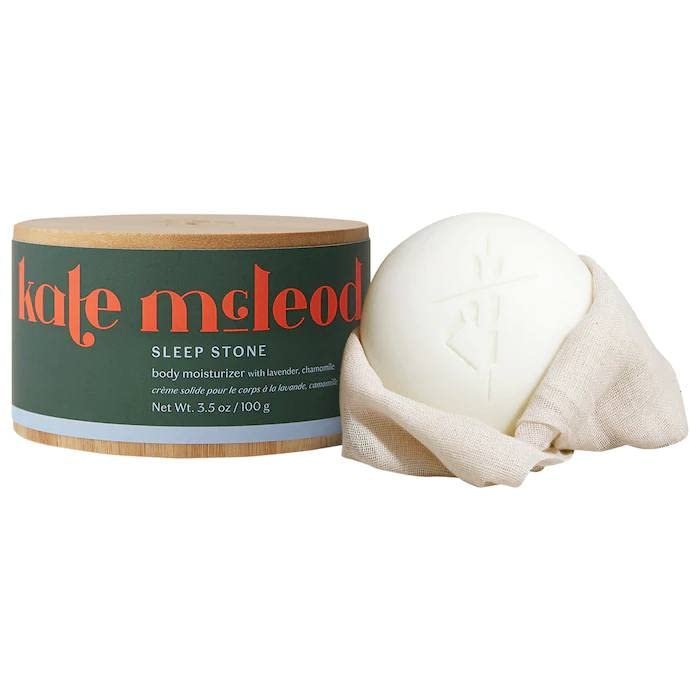 Kate McLeod Sleep Stone Solid Body Moisturizer Starter Kit – 3.5 oz White Avelisse