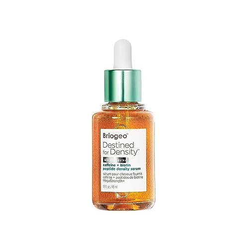 Briogeo Destined for Density Caffeine + Biotin Peptide Density Serum – Increases Hair Thickness & Volume for Fine or Thinning Hair, Fast-Absorbing, Non-Greasy, Fragrance-Free, Vegan & Cruelty-Free Avelisse