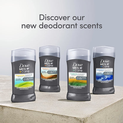 DOVE MEN + CARE Deodorant Stick Morning Fresco, Aluminum Free, 72-Hour Odor Protection, 3 oz (Pack of 3) Avelisse