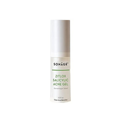 Sonage Zitlox Salicylic Acne Gel – Spot Treatment with Tea Tree Oil for Clear Skin