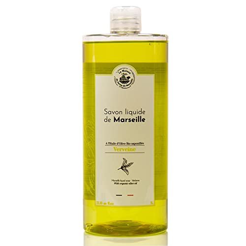 Maison du Savon de Marseille - French Liquid Soap Hand Wash made with Organic Olive Oil - Verbena Fragrance - 33.81 Fl oz - görsel 2