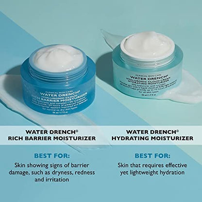 Peter Thomas Roth Water Drench Hyaluronic Cloud Rich Barrier Moisturizer - Fragrance-Free Hyaluronic Acid Cream for Dry Skin (1.7 oz) Avelisse