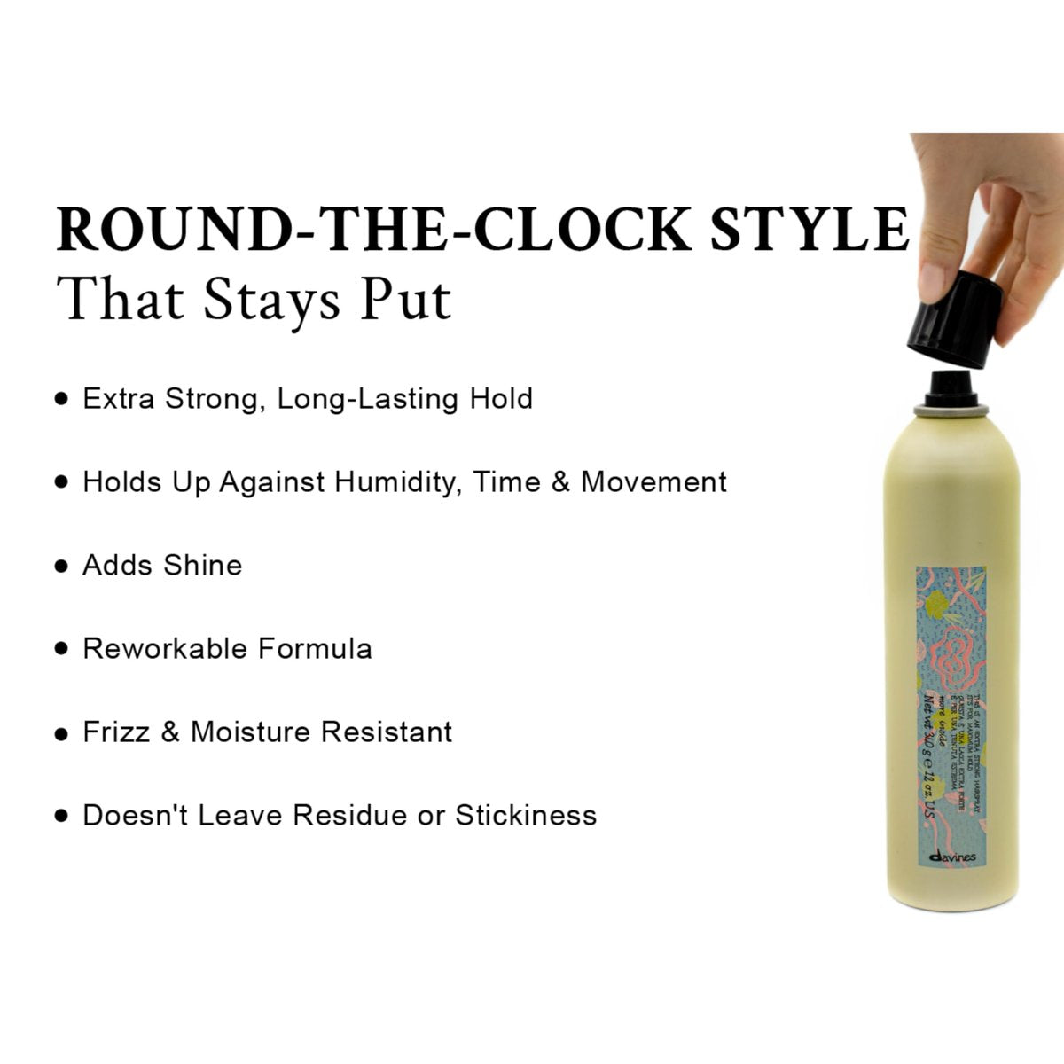 Davines This Is An Extra Strong Hair Spray - Extreme Hold, Humidity Resistant & Long Lasting, 13.53 Fl Oz Avelisse