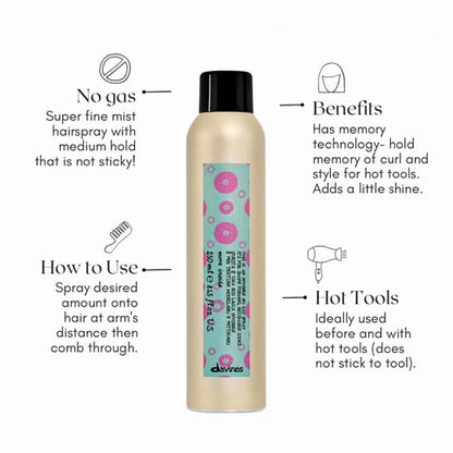 Davines This Is An Invisible No Gas Spray, Medium Hold Natural Finish - Non-Aerosol Spray for Brushable Hold, 8.45 Fl Oz Avelisse