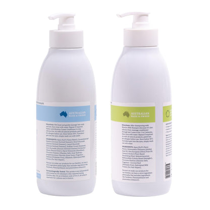 MooGoo Natural Milk Shampoo & Conditioner Set – Soothing Care for Itchy, Dry, Sensitive Scalps – Sulfate-Free, Silicone-Free, Paraben-Free – 2 x 16.9 fl oz Avelisse