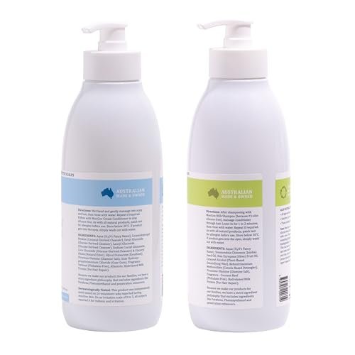 MooGoo Natural Milk Shampoo & Conditioner Set – Soothing Care for Itchy, Dry, Sensitive Scalps – Sulfate-Free, Silicone-Free, Paraben-Free – 2 x 16.9 fl oz Avelisse