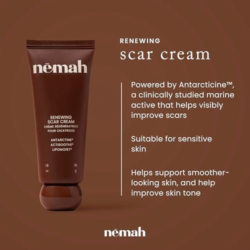 Nemah Restorative Scar Treatment – C-Section Recovery Cream for Surgical Scars, Acne Marks, Dermatologist Approved, Antioxidant Rich Vegan Formula, 1 oz Avelisse