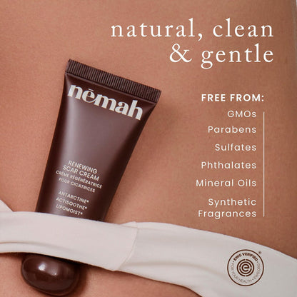 Nemah Restorative Scar Treatment – C-Section Recovery Cream for Surgical Scars, Acne Marks, Dermatologist Approved, Antioxidant Rich Vegan Formula, 1 oz Avelisse