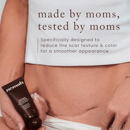 Nemah Restorative Scar Treatment – C-Section Recovery Cream for Surgical Scars, Acne Marks, Dermatologist Approved, Antioxidant Rich Vegan Formula, 1 oz Avelisse