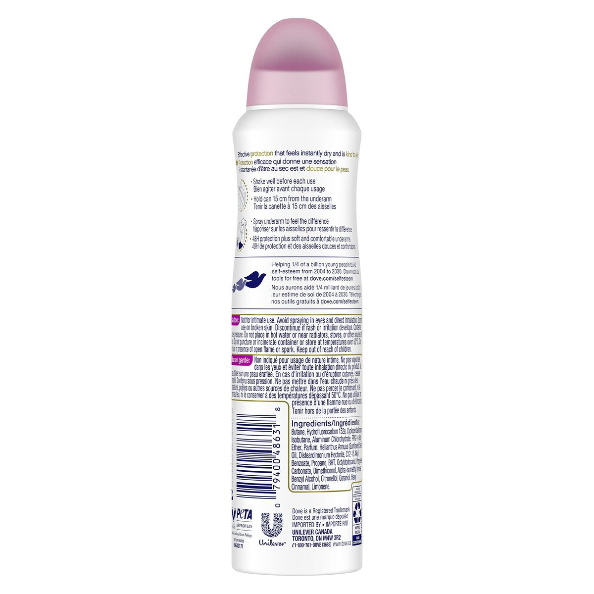 Dove Advanced Care Acai Berry & Lotus Flower Antiperspirant Dry Spray, 3.8 oz - görsel 5