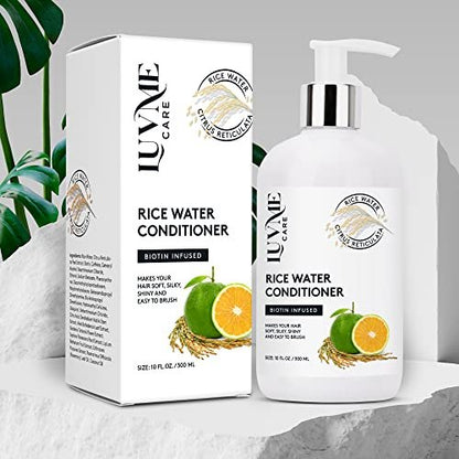 Luv Me Care Rice Water Hair Thickening Conditioner with Biotin - 10 Fl Oz Avelisse