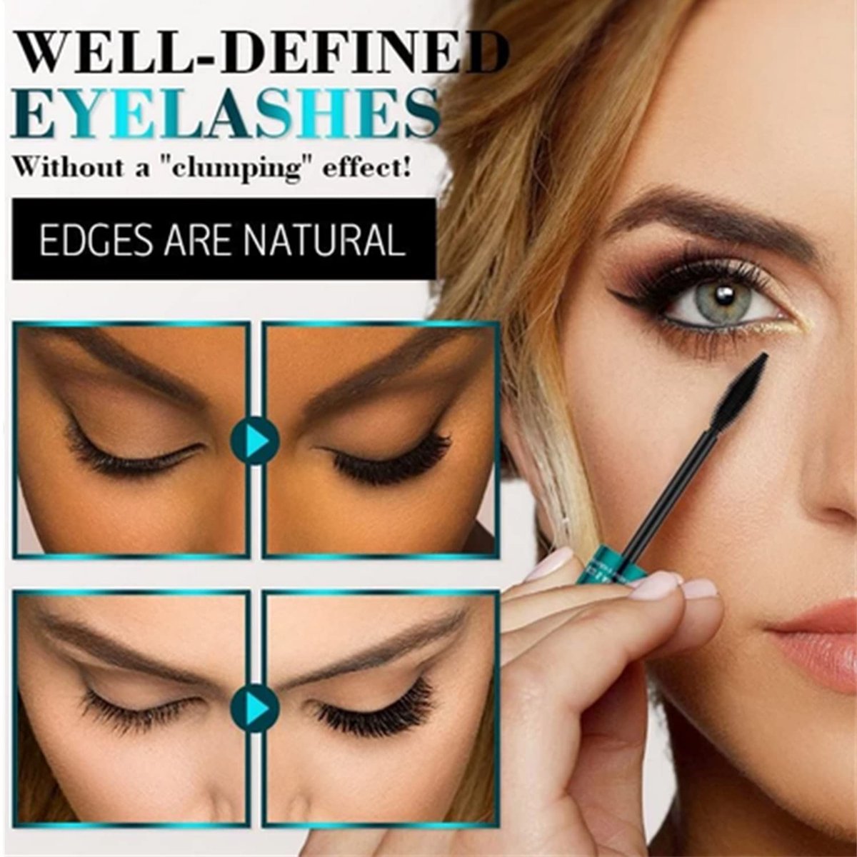 2 Pack Lash Cosmetics Mascara – 5x Longer Lashes, Waterproof Volume & Length, Long-Lasting Black Mascara - görsel 7