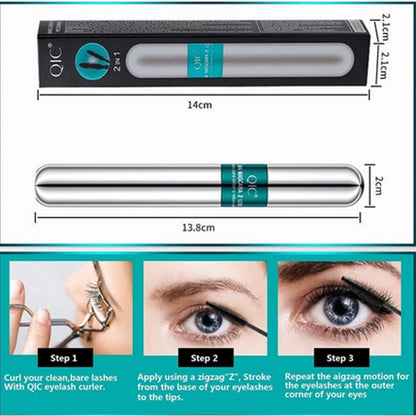 2 Pack Lash Cosmetics Mascara – 5x Longer Lashes, Waterproof Volume & Length, Long-Lasting Black Mascara