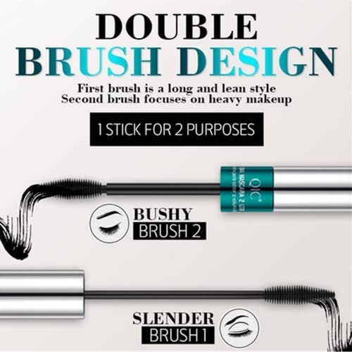 2 Pack Lash Cosmetics Mascara – 5x Longer Lashes, Waterproof Volume & Length, Long-Lasting Black Mascara - görsel 4