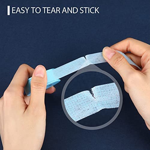 Nuanchu 12 Rolls Blue Lash Tape Bulk – Reusable Silicone Eyelash Extension Tape for Sensitive Skin, 0.5 Inch x 3.9 Yards Avelisse