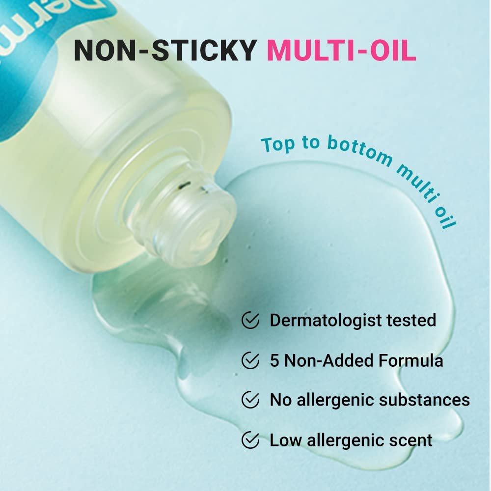 Derma B Intensive Barrier Multi Body Oil - Moisturizing Non-Sticky Multi-Use Oil for Sensitive Skin, 4.56 fl oz (135ml) Avelisse