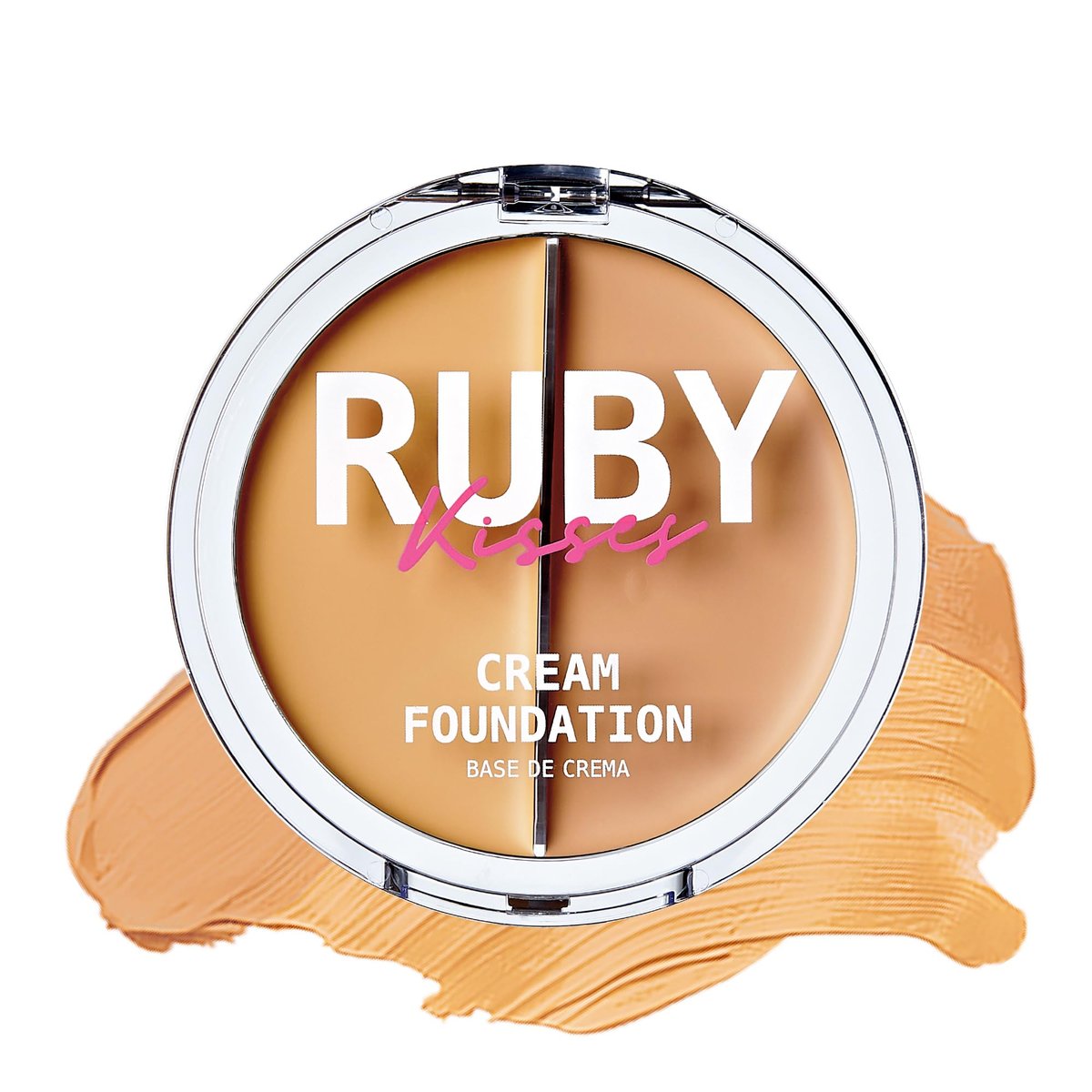 Ruby Kisses 3D Face Creator Cream Foundation & Concealer - Level 3, Medium to Full Coverage, 12-Hour Long Lasting, Non-Greasy, 0.42 oz - görsel 1