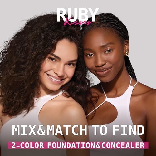 Ruby Kisses 3D Face Creator Cream Foundation & Concealer - Level 3, Medium to Full Coverage, 12-Hour Long Lasting, Non-Greasy, 0.42 oz - görsel 10