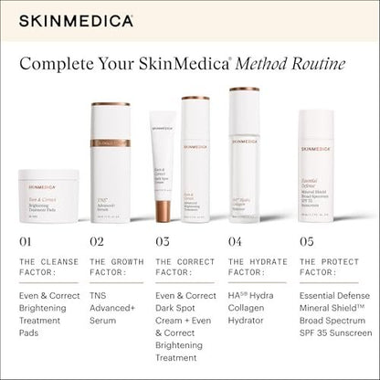 SkinMedica Even & Correct Brightening Treatment Pads – 10% Glycolic Acid Exfoliating Face Pads, Retinol-Free, Alcohol-Free, Hydroquinone-Free, 60 Count Avelisse
