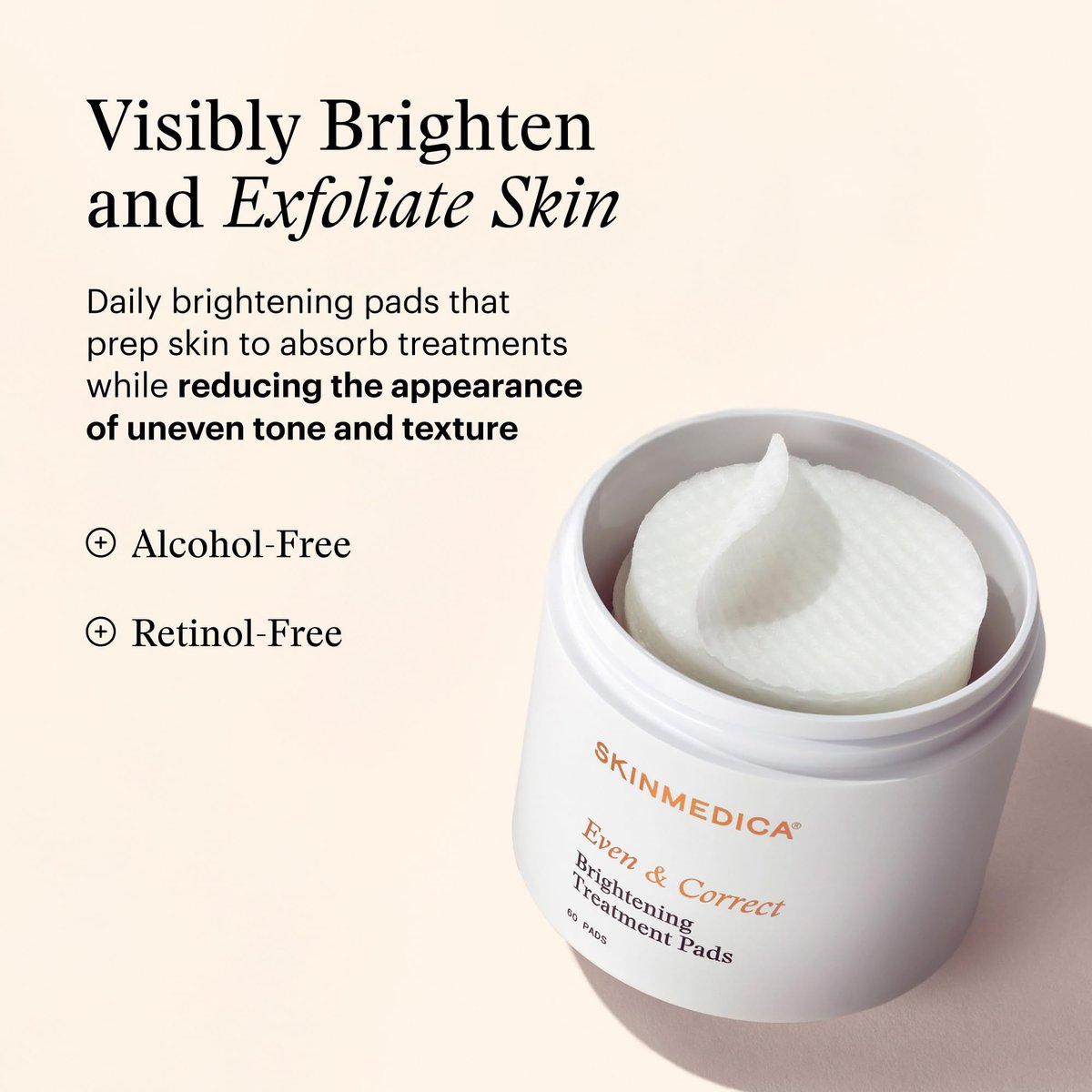 SkinMedica Even & Correct Brightening Treatment Pads – 10% Glycolic Acid Exfoliating Face Pads, Retinol-Free, Alcohol-Free, Hydroquinone-Free, 60 Count Avelisse