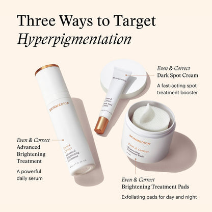 SkinMedica Even & Correct Brightening Treatment Pads – 10% Glycolic Acid Exfoliating Face Pads, Retinol-Free, Alcohol-Free, Hydroquinone-Free, 60 Count Avelisse