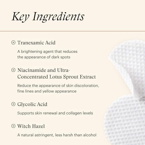 SkinMedica Even & Correct Brightening Treatment Pads – 10% Glycolic Acid Exfoliating Face Pads, Retinol-Free, Alcohol-Free, Hydroquinone-Free, 60 Count Avelisse