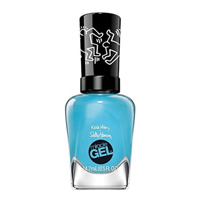 Sally Hansen Miracle Gel Keith Haring Nail Polish - 919 Contempor-airy Cyan Blue - No UV Light Needed