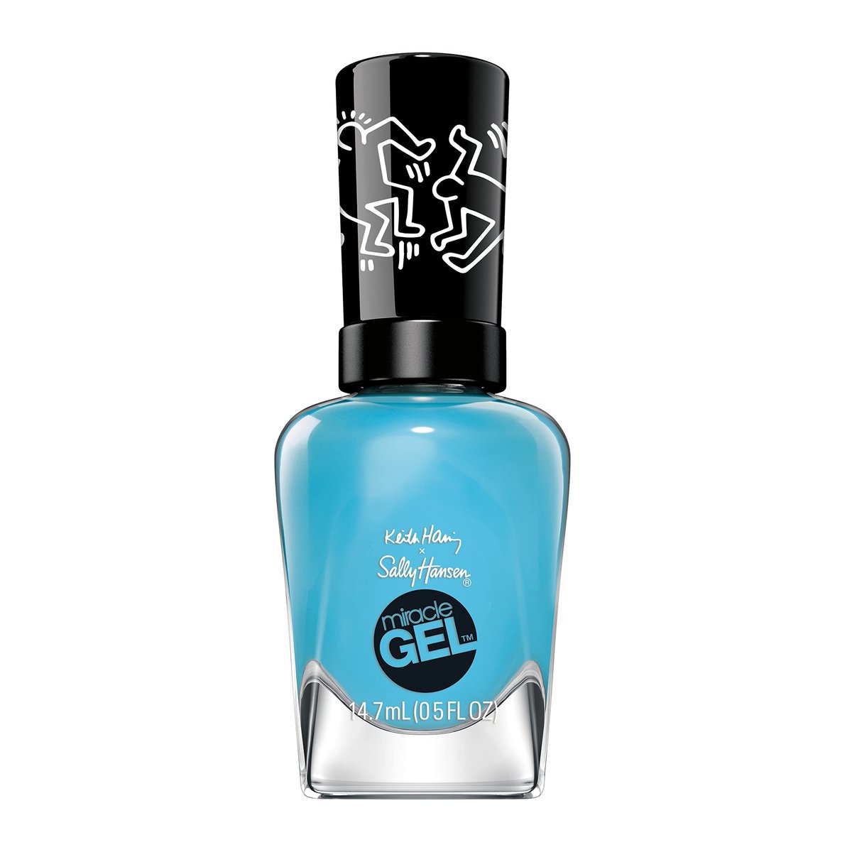 Sally Hansen Miracle Gel Keith Haring Nail Polish - 919 Contempor-airy Cyan Blue - No UV Light Needed - görsel 1