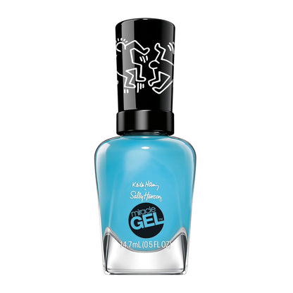 Sally Hansen Miracle Gel Keith Haring Nail Polish - 919 Contempor-airy Cyan Blue - No UV Light Needed