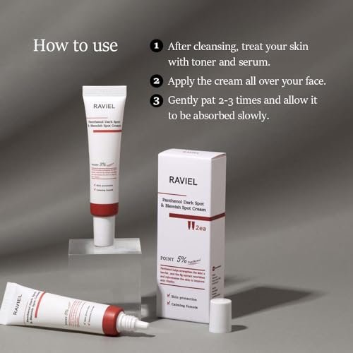 RAVIEL Panthenol Dark Spot & Pigment Care Cream – Brightening Spot Corrector with Niacinamide for Blemishes, Uneven Tone & Skin Clarity, 15ml x 2 (0.5 fl oz, Pack of 2), Korean Skincare - görsel 11