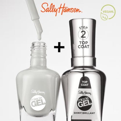 Sally Hansen Miracle Gel Keith Haring Nail Polish - 918 Blanc Canvas White - Gel-Like Shine, No UV Light, Long-Lasting