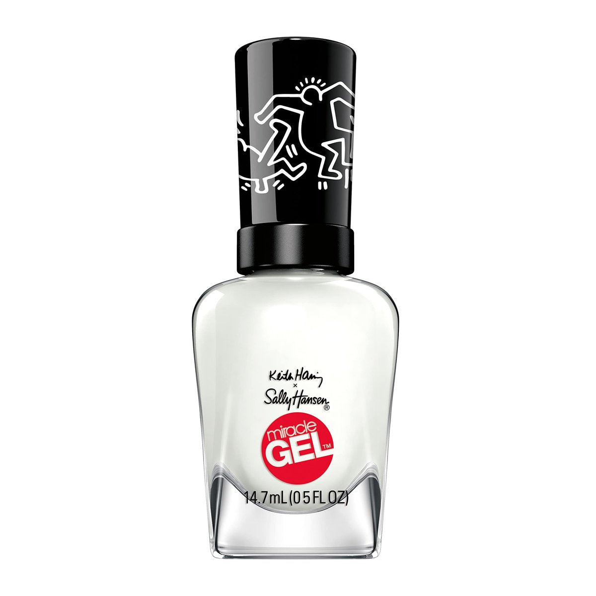 Sally Hansen Miracle Gel Keith Haring Nail Polish - 918 Blanc Canvas White - Gel-Like Shine, No UV Light, Long-Lasting - görsel 2
